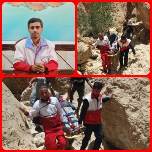 نجات چوپان سقوط کرده در ارتفاعات کوههای  پشت تاوه شهرلیکک